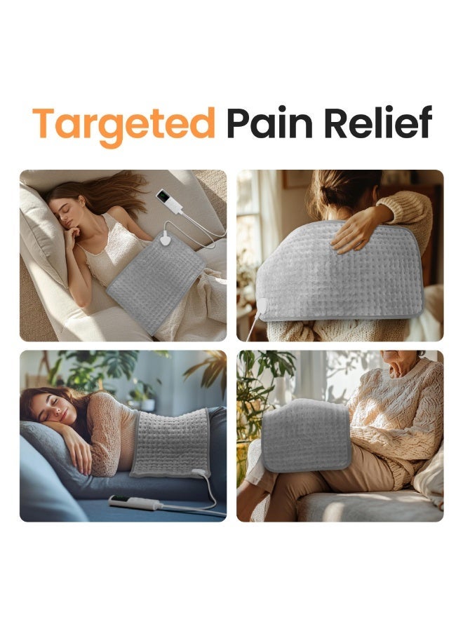 Celeritek Heating Pad, Electric Heating Pad for Back Pain and Cramps Relief, Moist Heat Pad for Shoulder, Knee, Neck, 10 Heat Settings& 3 Timers Auto-off, Machine Washable, Gifts for Women Men 60x30 CM - Image 3