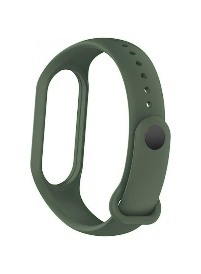 [for Xiaomi Mi Band 7] Strap Wristbands Colorful Bracelet for Women Men Silicone Replacement Bands - Dark Green