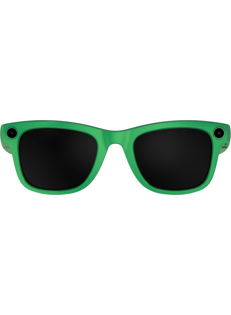 IMIKI AI Smart Glasses UV400 Sunglasses AI Translation Object Recognition Professional Optical Lens Video Recording 4GB Memory Long Standby (Green) - Image 2