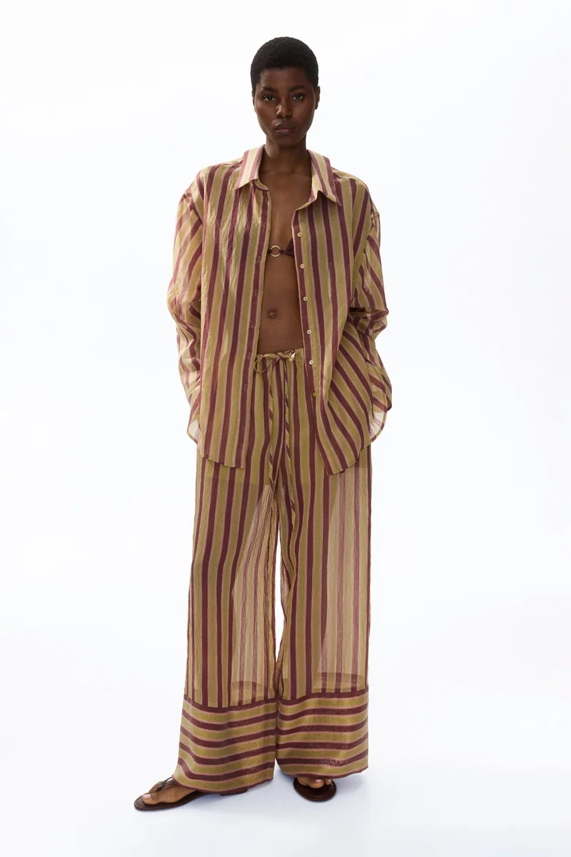 H&M Oversized lyocell-blend shirt