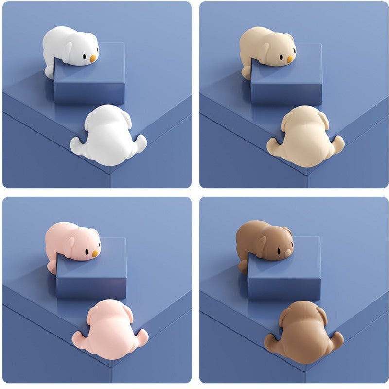 2024 Cartoon Animal Silicone Corner Guards for Kids Puppy-Color Mix Puppy-Color Mix