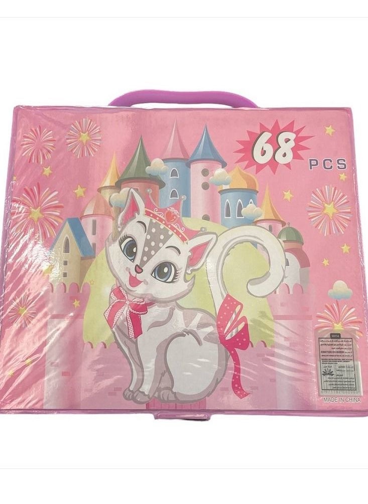 Generic Darice 68 -Piece Art Set – Art Supplies for Drawing, Painting and More in a Plastic Case - Makes a Great Gift for Children and Adults  - Image 1