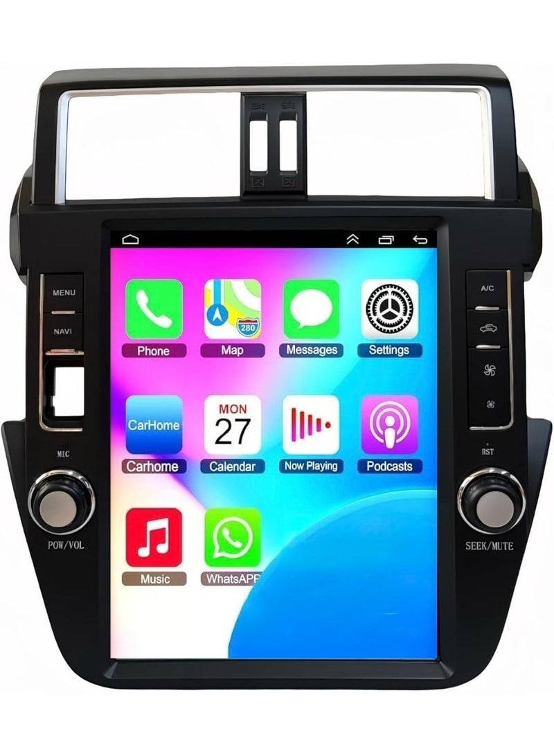 SHEZA STAR Android Car Stereo for Toyota Prado 2014-2017 2GB RAM 32GB ROM Tesla-Style, Support Carplay, M-Link Wi-Fi BT, Radio GPS, 12.1 Inch IPS Touch Screen with AHD Cam. Included - Image 1