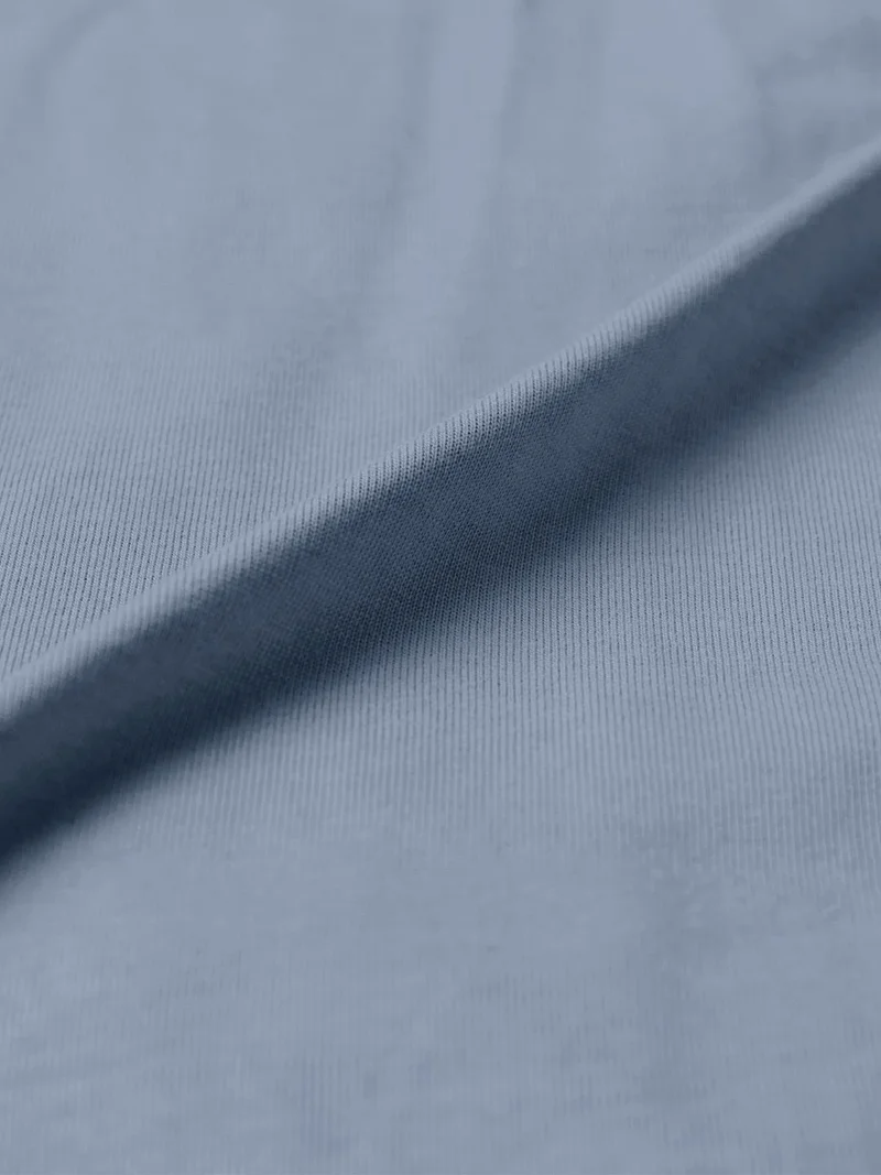 The Souled Store  The Souled Store: Marine Men and Boys Short Sleeve Y-Neck Henley Light Slate Grey Solid Textured Cotton Oversized Fit Heavy Gauge Fabric Polo Shirts  | Best Price UAE