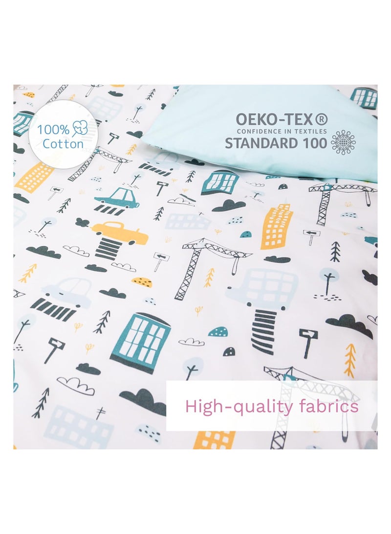 Moro Moro Baby Cot Duvet & Pillowcase Set – 100% Cotton – 120x90 cm - Image 3