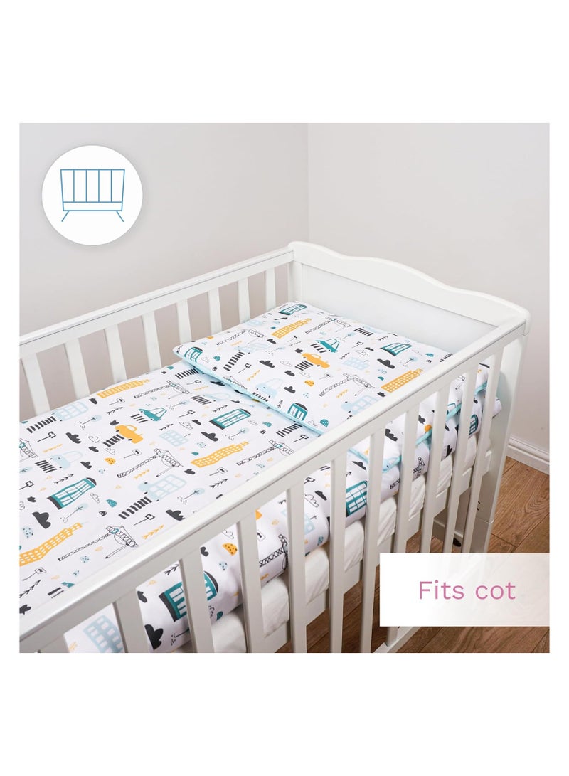 Moro Moro Baby Cot Duvet & Pillowcase Set – 100% Cotton – 120x90 cm - Image 4