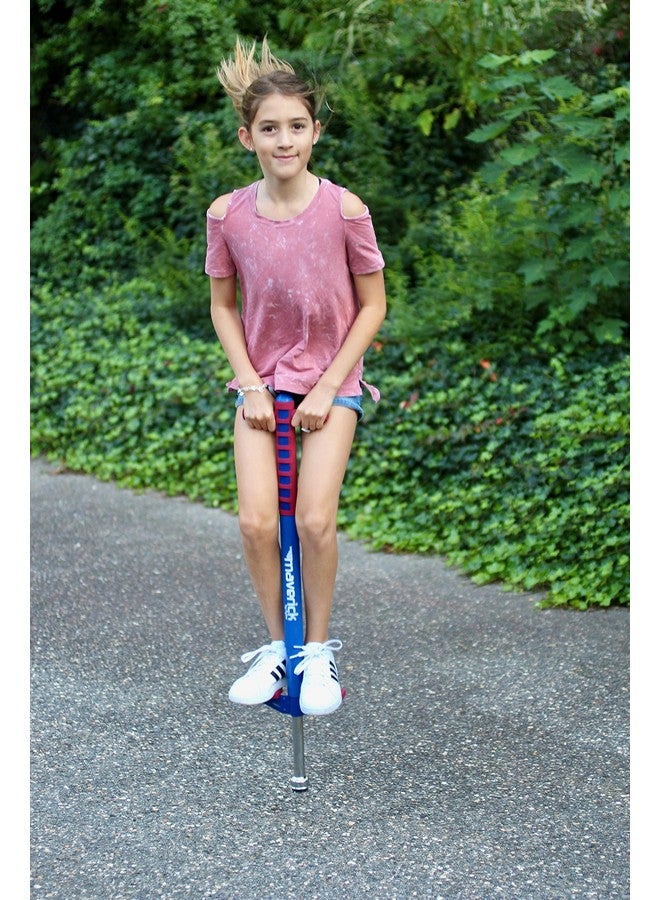 Flybar Flybar Maverick Foam Pogo Stick for Kids Age 5 and Up, 40 to 80 Pounds, Pogo Stick for Boys and Girls (Red/Blue) - Image 2