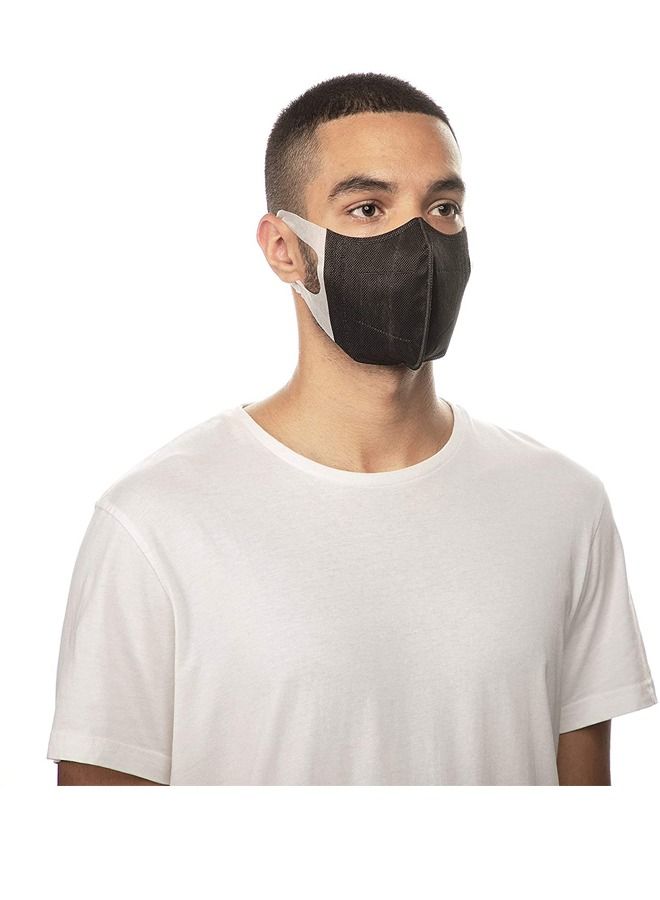 10 Pieces 3D Protective Face Mask Black - Image 3