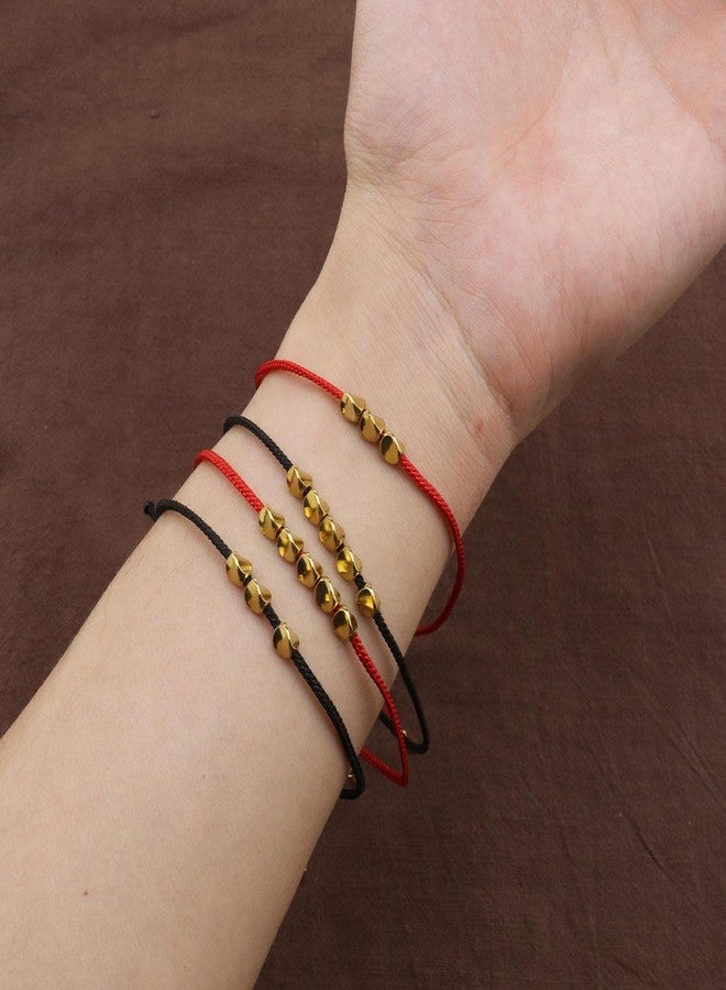 SING F LTD 6 قطع أساور خرز نحاسية تبتية أساور بوذية محظوظة أساور مصنوعة يدويًا بحبل مضفر أساور قابلة للتعديل تميمة حظ مجوهرات هدايا للنساء والرجال - Image 5