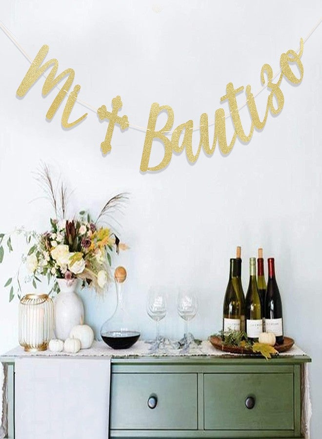 Felix Mi Bautizo Banner - God Bless, Baptism & First Communion Banner for Girls & Boys, Baby Shower Decorations - Image 4