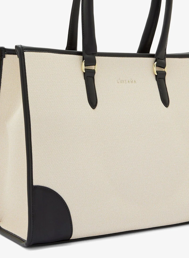 Khizana  Contrast Color Large Tote Bag for Women | Best Price UAE