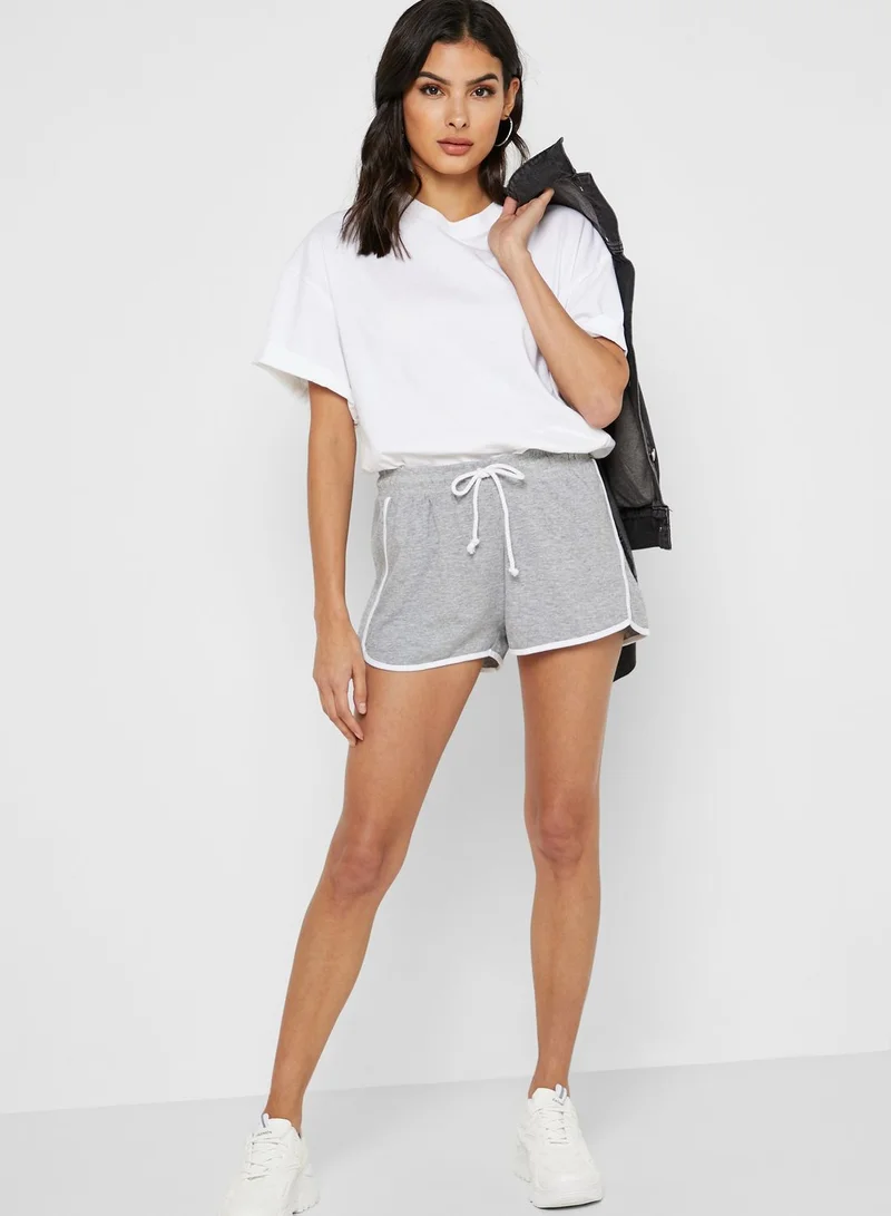 Ginger Contrast Piping Running Shorts