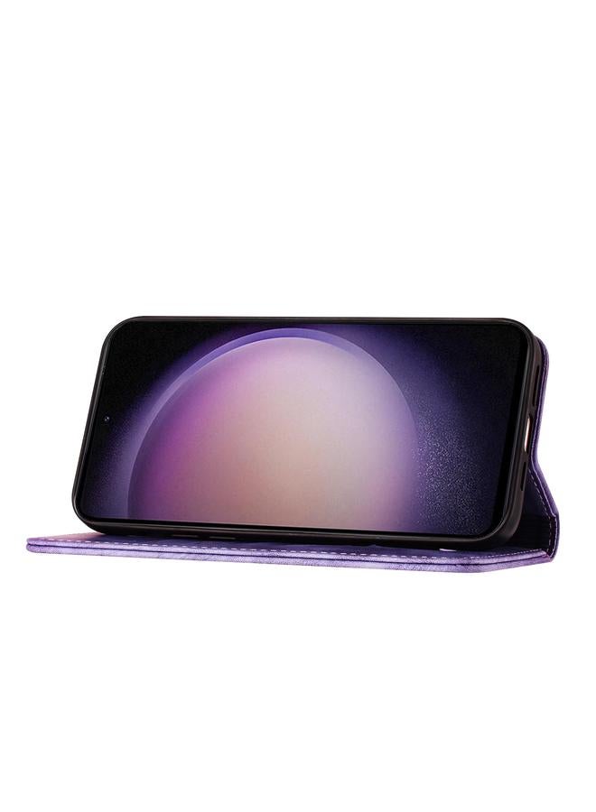 S-TOP Case For Samsung Galaxy S25 5G Butterfly Cat Embossing Flip Leather Phone Case - Image 5