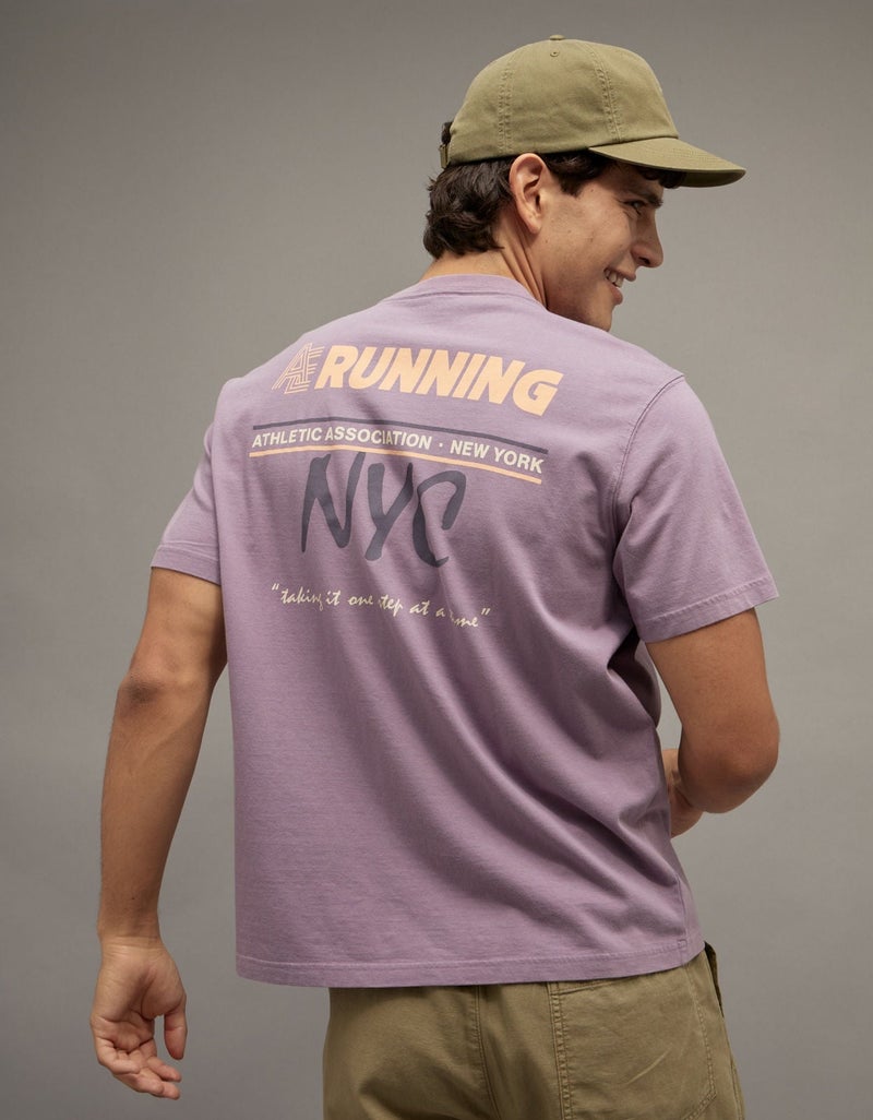 American Eagle AE Running Club Graphic T-Shirt - Image 2