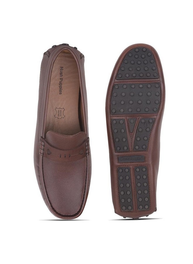 Hush Puppies Wesley Loafer Mens Formal Loafer in Brown - Image 4