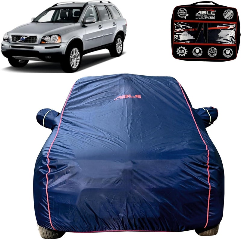 Able Parashuit Blue WR Series Car Body Cover with Mirror Pockets and Driver Door Zipper Compatible for VOLVO-XC90 Old Type-I (2002 to 2014 Model) - Image 1