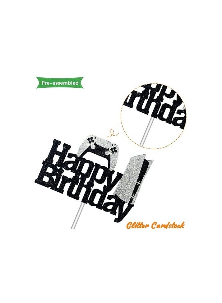 ذا بارتي بوبير زينة كعكة لعبة فيديو لامعة - لوازم حفلات أعياد الميلاد بإصدار PS5 - Image 4