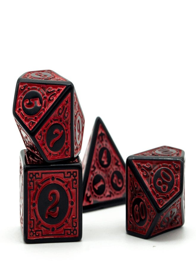 Zbdroxygen 14PCS Dice Set, Premium Polyhedral Dice Cubes for Tabletop RPG Games, Complete Dice Collection, Green and Red Gaming for Board Game Nights and Gift Seekers - Image 4