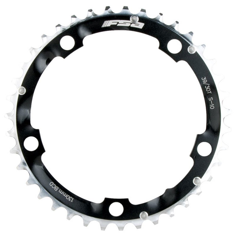 Fsa Full Speed Ahead Pro Black Triple 130/74Bcd Road Chainring - 130Bcd 39T - Image 2