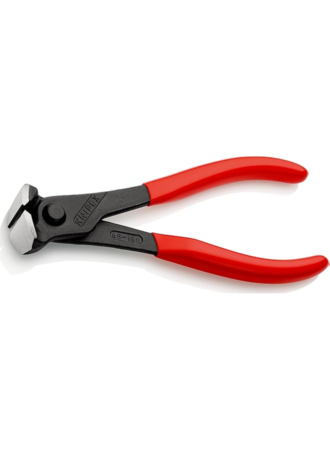 KNIPEX 68 01 160 Sb End Cutting Nipper Black Atramentized Plastic Coated 160 Mm Blister Packed  - Image 1
