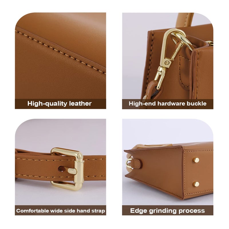 POPSEWING Leather Women Top Handles Handbag DIY Kit, DIY Crossbody Shoulder Bag with Sewing Kits, Handmade Bag Kit for Mom Girlfriend Birthday Gift (Red) - Image 3