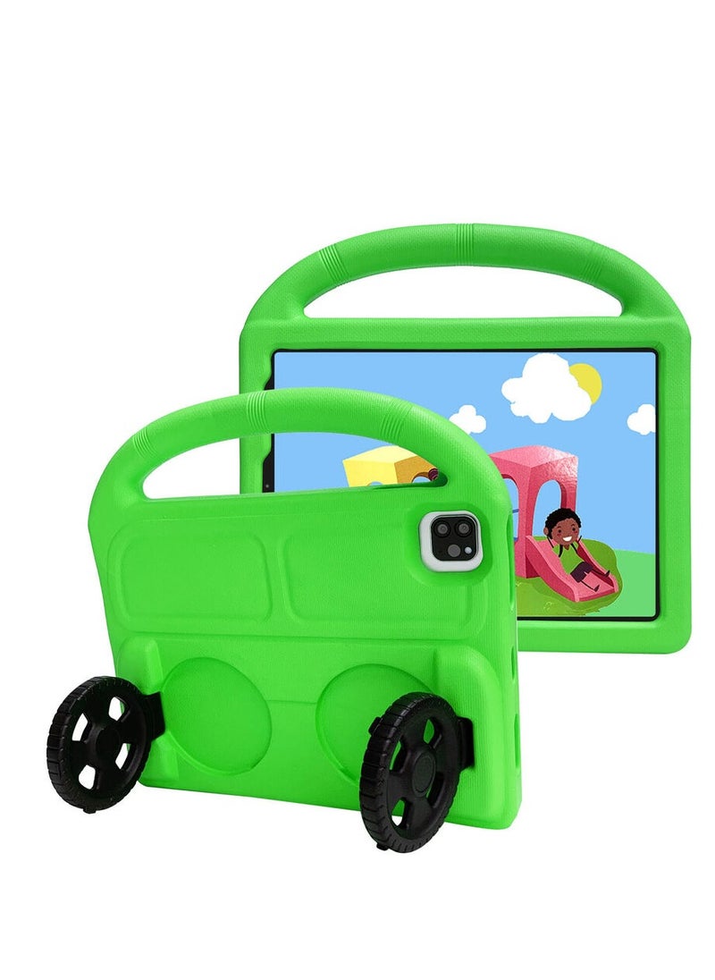 Generic Ipad Air 9.7 Shockproof EVA Foam Case Cover With Wheel Stand For Apple iPad 9.7 inch (6th Gen / 5th Gen) iPad Air 2/ iPad 5/6 Green  - Image 2