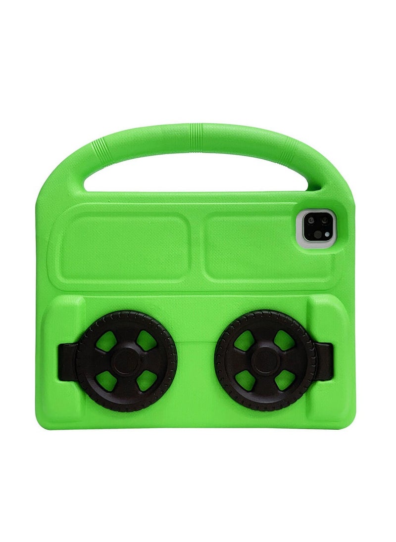 Generic Ipad Air 9.7 Shockproof EVA Foam Case Cover With Wheel Stand For Apple iPad 9.7 inch (6th Gen / 5th Gen) iPad Air 2/ iPad 5/6 Green  - Image 1