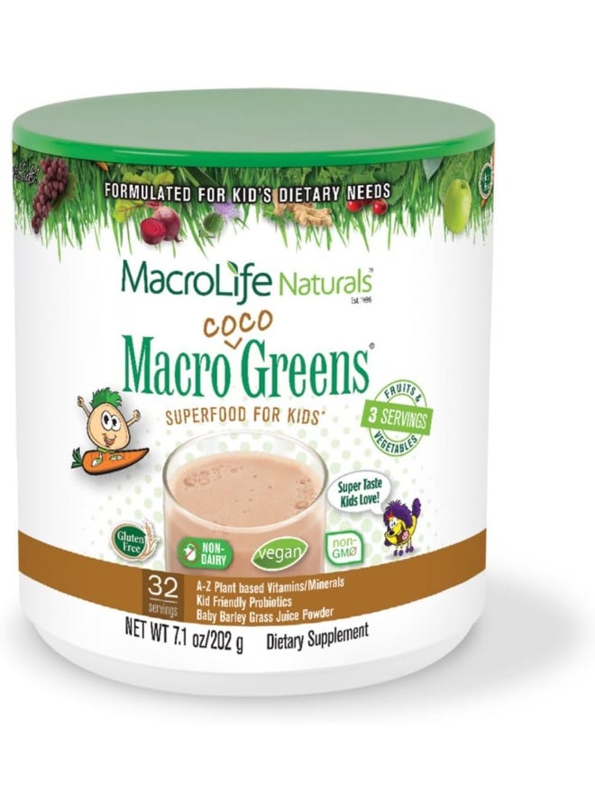 MacroLife Naturals Macro Coco Greens Drink Mix For Kids - Image 1