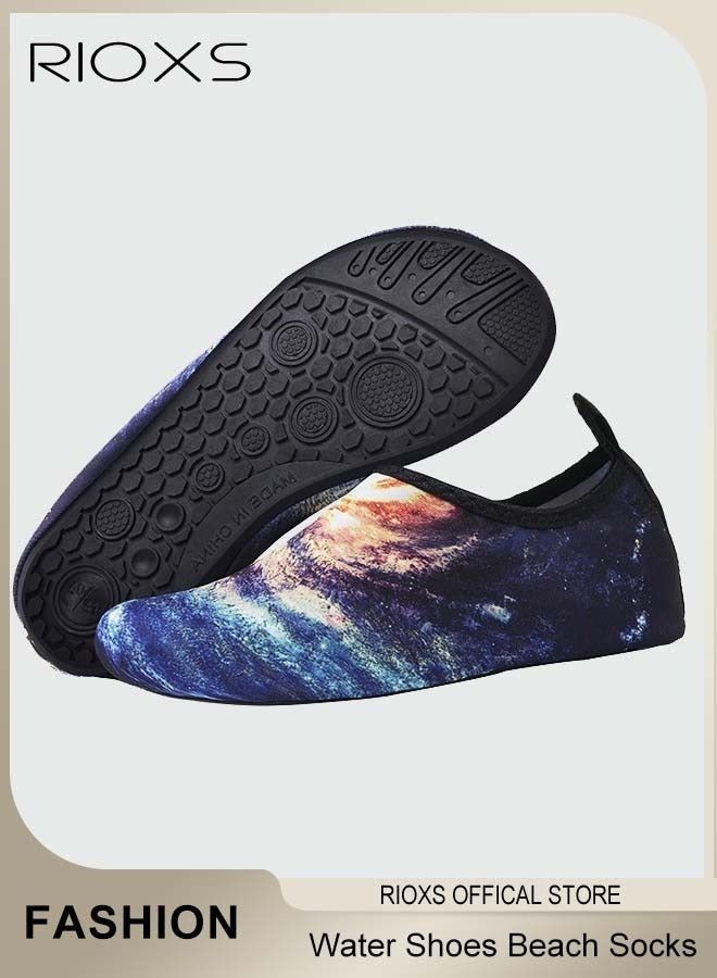 RIOXS Water Shoes for Men, Barefoot Quick Drying Aqua Water Socks, Slip-on Colorful Swim Beach Shoes for Snorkeling Surfing Kayaking Beach Walking Yoga, Wear Sport Accessories, Pool Camping Must Haves  - Image 3