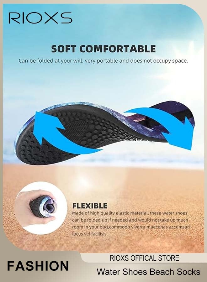 RIOXS Water Shoes for Men, Barefoot Quick Drying Aqua Water Socks, Slip-on Colorful Swim Beach Shoes for Snorkeling Surfing Kayaking Beach Walking Yoga, Wear Sport Accessories, Pool Camping Must Haves  - Image 5