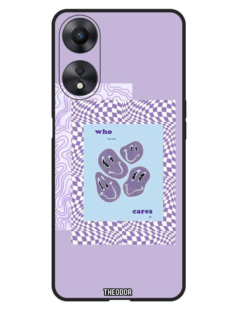 Theodor Protective Case Anti Scratch Shock Proof Bumper Cover For Oppo A98 Who Cares - Image 1