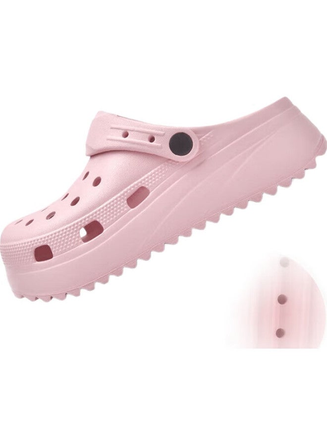 CARTELO Women'S Hollow Sandals Summer Casual Beach Shoes Soft Bottom Slippers Girls 0808 Pink 37-38 - Image 2