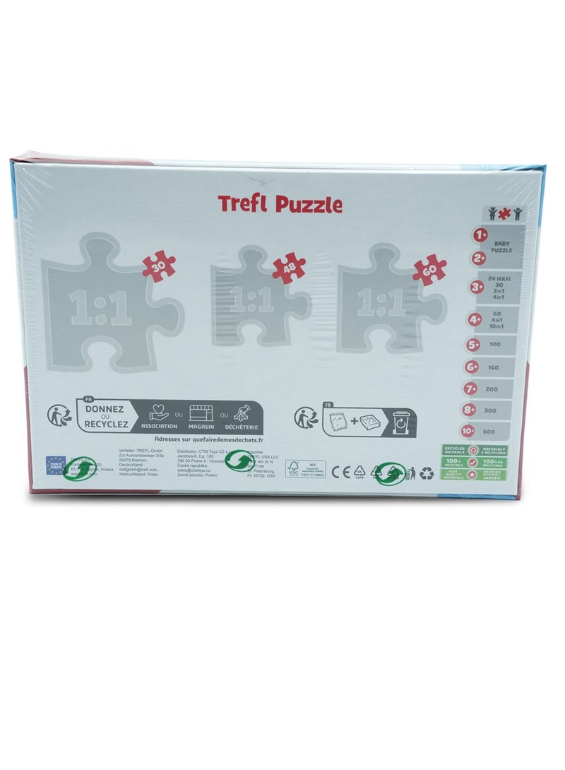 Trefl Peppa Pig 2 in 1 Puzzle + Sticks Set by Trefl , My Favourite Puzzle Series for Kids Ages 3+, Includes 30-Piece Jigsaw Puzzle & 6-Piece Puzzle Sticks, Educational and Fun Activity for Toddlers - Image 5