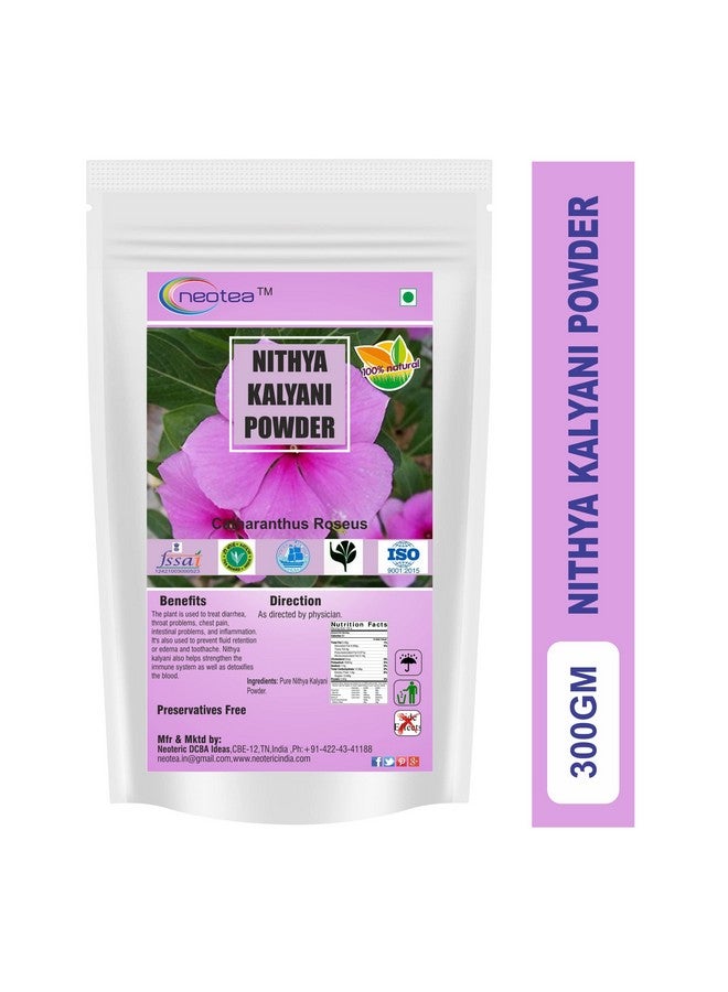 neotea مسحوق نيتيا كالياني من نيوتي | مسحوق البيريفينكل (كاثارانثوس روزيوس) | ساداباهار، زهرة العانس، فينكا سنوية، ورد مدغشقر | مسحوق عشبي طبيعي 100% للرفاهية | 50 غ (عبوة من 10) - Image 2