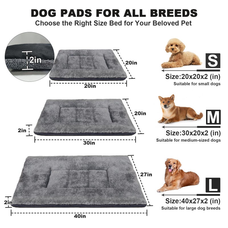 Bestio Heated Dog Bed 32Ã—20x2in, Heated Dog Bed Medium Size with Intelligent Controller, MET&UL Dual Certified Cat and Dog Bed, Suitable for Indoor Heated Dog Bed/Pet Bed - Gray - Image 2