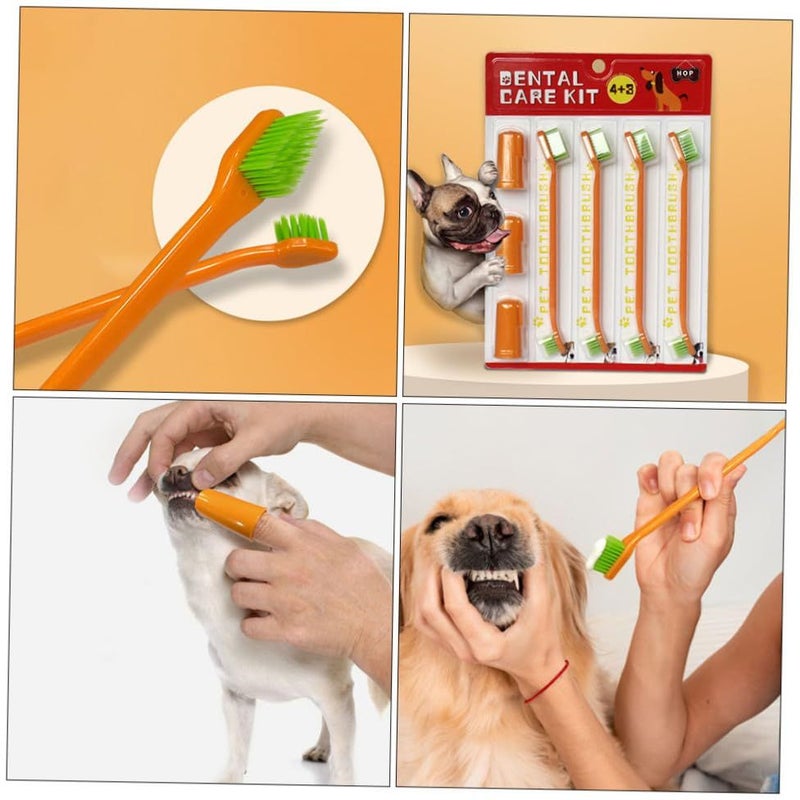 MILISTEN Pet Toothbrush For Cats And Dogs Soft Bristles Easy To Use Blue Household Cat Supply - Image 4