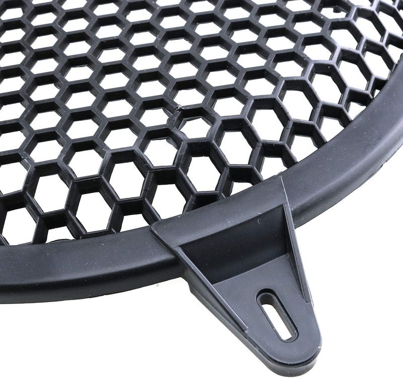 Eoutstanding 10Inch Subwoofer Speaker Waffle Grill Guard Protector Cover Black Plastic Mesh Round Car Subwoofer Speaker Cover - Image 3