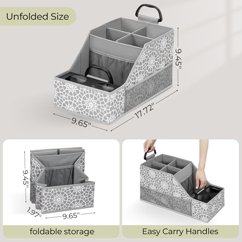 STORAGEIDEAS Car Seat Organizer Backseat Front Seat Car Organizer With 12 Storage Compartments 2 Cup Holders Snack Storage For Kids Baby SUV Truck Van Collapsible Storage Bag For Travel PT - Image 3