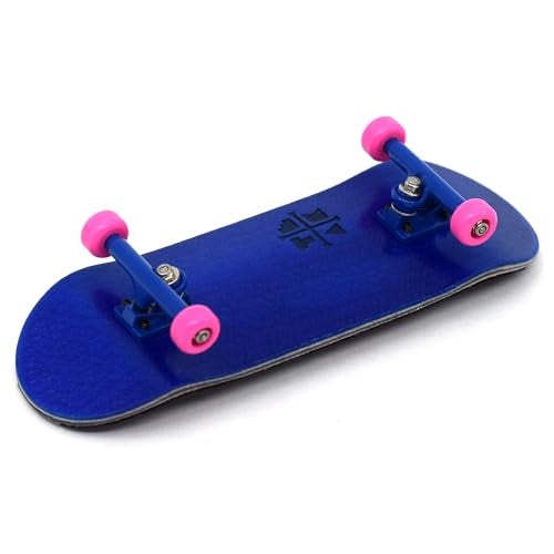 Teak Tuning 32mm Fingerboard Complete Fully Assembled with Pro Level Components Pro Shaped Wooden Deck 32x97mm UltraSpin Bearing Wheels Prodigy Gen2 Trucks Blue Pink - Image 5