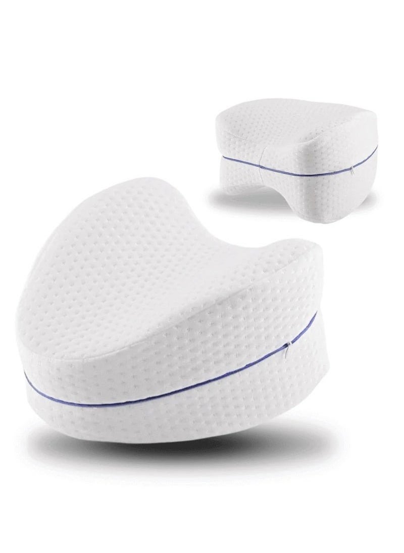 Zashe Ergonomic Memory Foam Leg Pillow – Orthopedic Knee & Leg Support for Side Sleepers, Sciatica, Hip, and Back Pain Relief  - Image 2