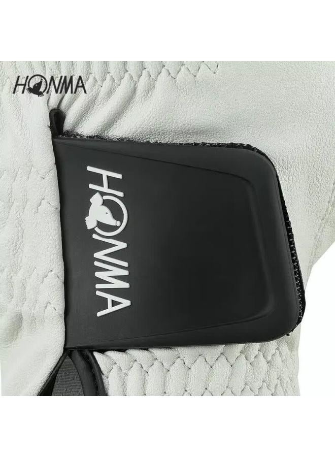 Honma Casual Comfortable Sports Elastic Bionic Sheepskin Gloves Gc13225 White 24cm - Image 1