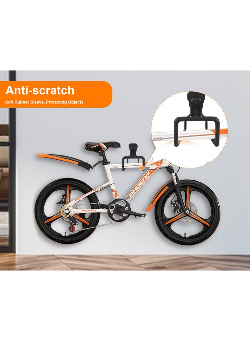 2 Pack Heavy Duty Wall Mount Garden Hose Holder Hooks, Anti-Slip Rubber Coated Metal Storage Brackets for Water Hose, Bicycles, Garage Tools & Outdoor Organizing ﻿ - Image 5