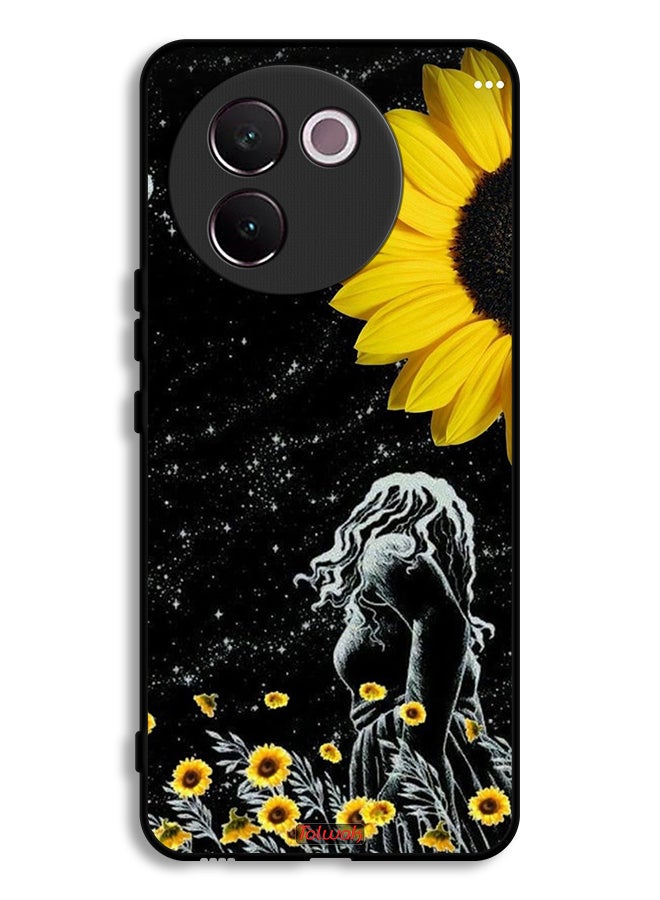 Tolwak Vivo V30e 5G Protective Case Cover Girl Look At Moon Art - Image 1