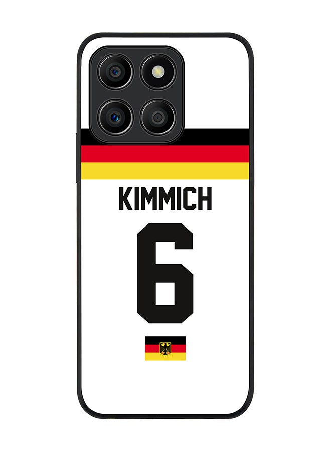 Stylizedd Rugged Black Edge Case for Honor X8b, Slim fit Case Flexible Anti Drop TPU Gel Thin Cover -  Football Team - Germany, Player Name - Kimmich - Image 1