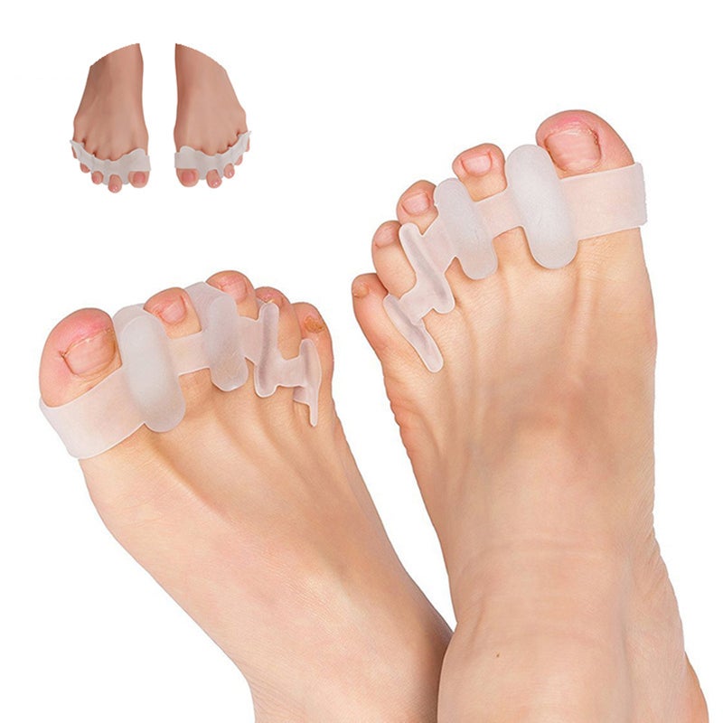 1 Pair Silicone Toe Separators Straightener Men Women Bunion Corrector Hammer Toe Spacers for Foot Fitness - Image 5