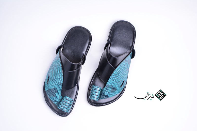 Eastern Sandal Zubairiya Naal | Made in Saudi Arabia | Turquoise Eastern - Image 3