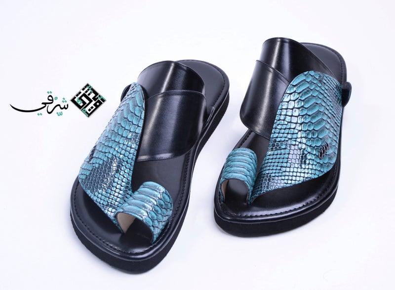 Eastern Sandal Zubairiya Naal | Made in Saudi Arabia | Turquoise Eastern - Image 1