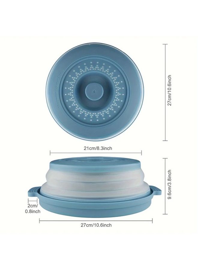 غطاء حماية من البقع للميكروويف الأحمر، غطاء طعام خالٍ من مادة BPA، مقاس 10.6 بوصة، طقم صواني - Image 3
