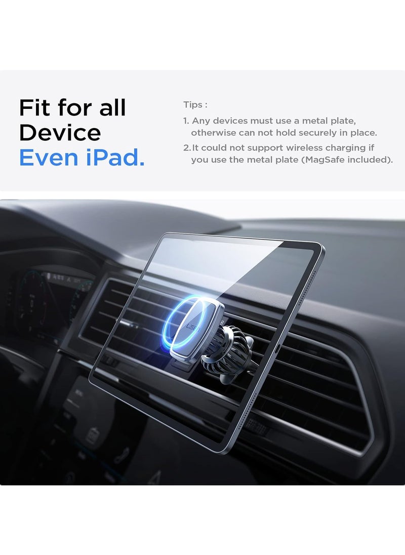 Lisen LISEN Phone Holder Car, [Upgraded Clip] Magnetic Phone Mount [6 Strong Magnets] Car Phone Mount [Case Friendly] Phone Car Holder Mount Compatible with 4-6.7 inch Smartphones and Tablets  - Image 3