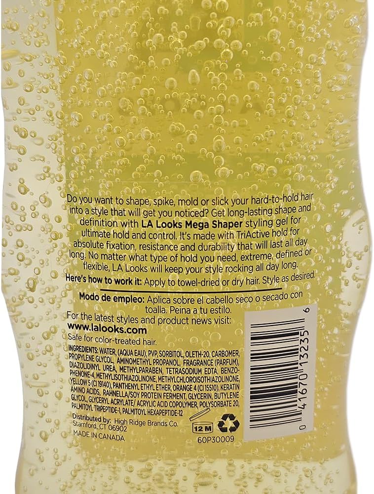 L.A. Looks Mega Shaper Hair Gel - Super Hold Level 9 - 20 Oz (567g) - Image 3